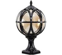 Traditional Victorian Globe Column Light Lantern Classic Aluminium Die Casting Glass Outdoor Waterproof E27 Pillar Post Lamps,for Home Decor