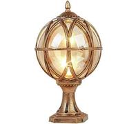 Traditional Victorian Globe Column Light Lantern Classic Aluminium Die Casting Glass Outdoor Waterproof E27 Pillar Post Lamps,for Home Decor