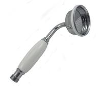 Traditional Victorian Shower Head Handset Ceramic Handle