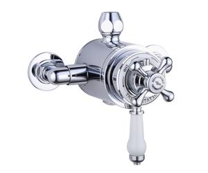 Traditional Victorian Thermostatic Exposed Shower Valve 1 Outlet