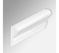 Traditional Victorian Wooden Dado Rail Picture Hanging Picture molding Decorative Dado Rail Timber Picture Molding Colour 2.4M (White)