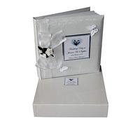 Traditional White Wedding Photo Album boxed & Personalised on cover