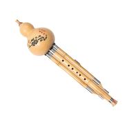 Traditional Wind Instrument Single Belly Cucurbit Flute For Adult Beginners C Key/B Flat/D Key Cucurbit With Case Professional Hulusi (Color : C key)