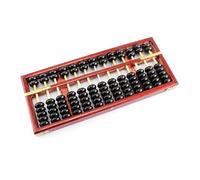 Traditional Wood Abacus Calculator Math Education Calculator 13 Digits 7 Beads Math Teaching Tool for Student Wood
