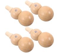 Traditional Wood Kazoo 4pcs Wooden Whistle Kazoo Instrument
