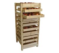 Traditional Wooden Apple Storage Rack (10 Drawer)