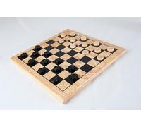 Traditional Wooden Draughts Game (8 x 8 square board)