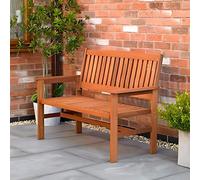 Traditional Wooden Garden Bench Marco Paul Brown One Size