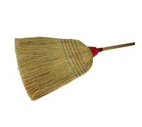 Traditional Wooden Straw Corn Broom Garden Sweeping Stable Yard Brush