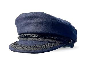 Traditional Wool Breton Cap | Size 58cm, medium, Captain Fisherman Mariner Yachtsman Sailors, Fiddlers Cap, Baker Boy flat cap, skipper, classic peaked French and Gr oatman's hat