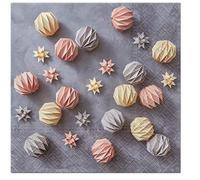 Traditional Xmas Tissue Paper Napkins 33cm x 33cm Serviettes - Pack of 20 (Modern Christmas)