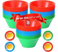 TraditionTools Large Size 36 Pcs Puto Molder Filipino (3.1" x 1.3") - Kutsinta Molder for Baking - Puto Mold Cups for Steamer - Filipino Plastic Molds for Desserts