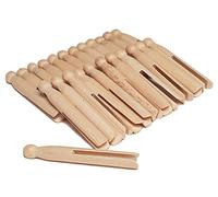Traditonal Wooden Dolly Pegs Cloths Garment Peg Washing Lines Natural Craft Beech Wood (24)