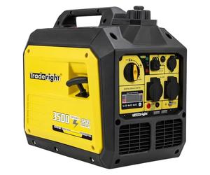 Tradreright 3500W Portable Inverter Generator Petrol Generator, 4 Stroke Silent Pure Sine Wave Generator for Camping, RV Travel, Home, or Job Sites