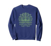 TRADTIONAL CELTIC PAGAN GREENMAN T-SHIRT Sweatshirt, Adult Unisex, Navy Blue, XX-Large