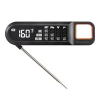 Traeger Grills Instant Read Meat Thermometer - Ultra-Fast Readings, Large LCD Display & Built-in Food Temperature Chart for Perfect Doneness Every Time