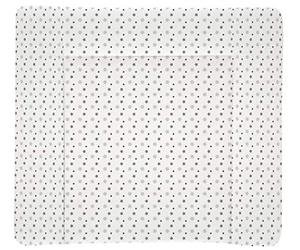 Träumeland TT80205 Changing Mat White with Grey Stars PVC Free 75 x 85 cm Multi-Coloured