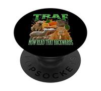 TRAF Now Read Backwards That Funny Capybara Meme Bootleg Y2K PopSockets Adhesive PopGrip