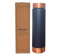TRAFAART Pencil Copper Water Bottle For Drinking Blue Flask 25 OZ/750 ML Ayurvedic Leakproof Bottle for Sports, Yoga & Travel