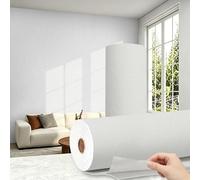 Trafagala 3 Roll Thick Self Adhesive Thermal Wallpaper Damp Proof Foil Backed Wallpaper Mould Resistant Waterproof Insulated Wall Covering Roll 3D White Textured Peel and Stick to Cover Bad Walls