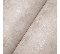 Trafagala Industrial Textured Concrete Effect Beige Pink Wallpaper Cement Shabby Chic Ceiling Paper Removable Non-Woven Natural Stone Wallpaper for Bedroom Living Room Hallway Ceiling Paper