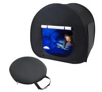 Trafagala Pop Up Sensory Tent Calm Black Out Tent Sensory for Kids To Play and Relax Den | Helps With Autism, Spd, Anxiety & Improve Focus | Black Out Sensory Tents For Autistic Children 110 Cm