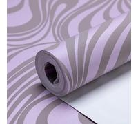 Trafagala Purple Wallpaper Bedroom Wallpaper for Adults Girls Women Modern Colourful Abstract Striped