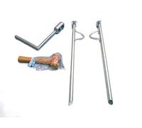 Trafalgar Marine Boat Hardware Pack - 2 x Mooring Pins, 1 x Lump Hammer, 1 x Aluminum Windlass