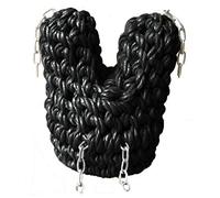 Trafalgar Marine V Bow Rope Button Fender For Canal Narrow Boat - Black