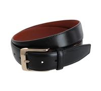 Trafalgar Men's Cornelius 35mm Cortina Leather Dress Belt, 34, Black