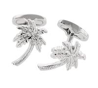 Trafalgar Men's The Palm Court Palm Tree Cufflinks, One Size, 100% Brass, no gemstone