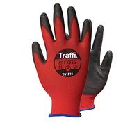 Traffi TG1210 - X-Dura Metric PU Safety Glove - Cut Level A Work Glove - 10 Pairs of Size 11