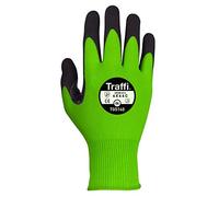 Traffi TG5140 Microdex Nitrile C Safe To Go Glove, Cut Level 5, Green, 10 Size, Pair, Pack of 10