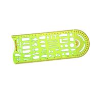 Traffic Accident Drawing Ruler Practical Project Survey Drawing Template Green 28 cm