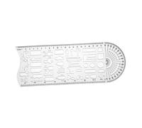 Traffic Accident Drawing Ruler Practical Project Survey Drawing Template White 28 cm