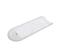 Traffic Accident Investigation Ruler - Transparent Plastic Scene Drawing Template for Forensic Site Mapping, Multifunctional Measuring Tool for Law Enforcement & Accident Reconstruction