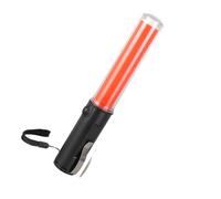 Traffic Baton, LED Light Traffic Safety Wand Baton Rod Led Emergency Warning Lanyard Tool Handheld Sticks Red Torch Infrared Lamp, for Traffic Control, Parking Areas
