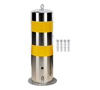 Traffic Bollards, Heavy Duty Steel Safety Post with Bolts, Reflective Traffic Control for Sensitive Areas, Durable Outdoor Use, Parking and Roadway Safety Solutions