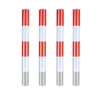 Traffic Bollards, Rustproof Waterproof Driveway Parking Bollard with Reflective Strips, Ideal for Traffic-Sensitive Areas, 1000mm Height