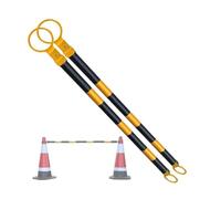 Traffic Cone Bar Expandable Safety Cone Bars Lightweight Barricade For Parking Lots Road Construction 1-12 Pcs(Black and Yellow,2Pcs)