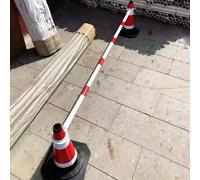Traffic Cone Bar15 Pcs Highly Reflective Safety Barriers for Construction Sites 1M & 2M Length Flexible PVC Traffic Safety Cones for Roadwork