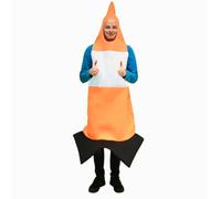 Traffic Cone Costume - Unisex Fancy Dress Party Costume for Adults, Hen and Stag Do Party Outfit, Silly Funny Novelty Orange and White Fancy Dress Road Cone, Halloween Costumes - 144 x 72cm