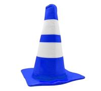 Traffic Cone Hat Halloween Parties Dress Up Hat Construction Cone Shaped Costume Accessory Felt Comfortable Fit Suitable for Men Women Kids The, blue Dome