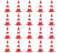 Chain Cone Set Red&white Road Traffic Sign with/without 2/4/10 m Chain vidaXL