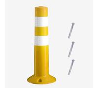 Traffic Control Bollards 75cm Flexible Delineator Posts with Reflective Stripes Blue Safety Barriers for Effective Traffic Management Durable Plastic