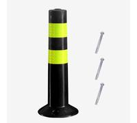 Traffic Control Bollards 75cm Flexible Delineator Posts with Reflective Stripes Blue Safety Barriers for Effective Traffic Management Durable Plastic