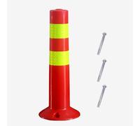 Traffic Control Bollards 75cm Flexible Delineator Posts with Reflective Stripes Blue Safety Barriers for Effective Traffic Management Durable Plastic