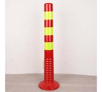 Traffic Control Bollards 75cm Flexible Delineator Posts with Reflective Stripes Blue Safety Barriers for Effective Traffic Management Durable Plastic