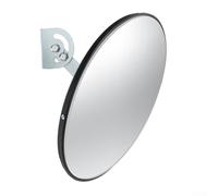 Traffic Convex Safety Mirror for Blind Spot Detection - 18 Inch Wide-Angle PC/PP Wall-Mounted Corner Mirror for Parking Lots, Garages, Drivew(B)