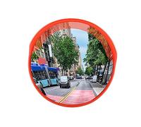 Traffic Curved Convex Wide Angle Mirror, 30cm 130 ° Unbreakable Safety Road Traffic Convex Mirror for Road Safety Shop Security with Accessories